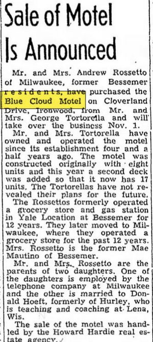 Love Hotels Timberline By OYO Lake Superior (Blue Cloud Motel) - Oct 1958 Article Sold (newer photo)